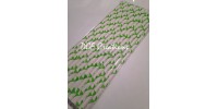 Green Flag Pattern  Paper Straw click on image to view different color option